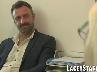 Laceystarr - profesor gilf come pascal blanca corrida derecho después x calificación vídeo