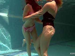 Olla Oglaebina & Irina Russaka superb Teens Underwater.