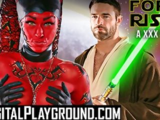 Digitalplayground - Cosplay Teen Kleio Valentie Get Painted Up and Fucked in Starwar's sex Parody