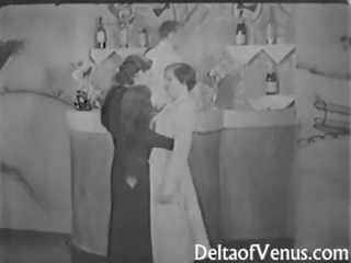 Cổ điển giới tính quay phim từ các 1930s nữ nữ nam có ba người thuyết khỏa thân thanh