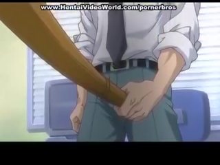 Big stick in anime school girls ass